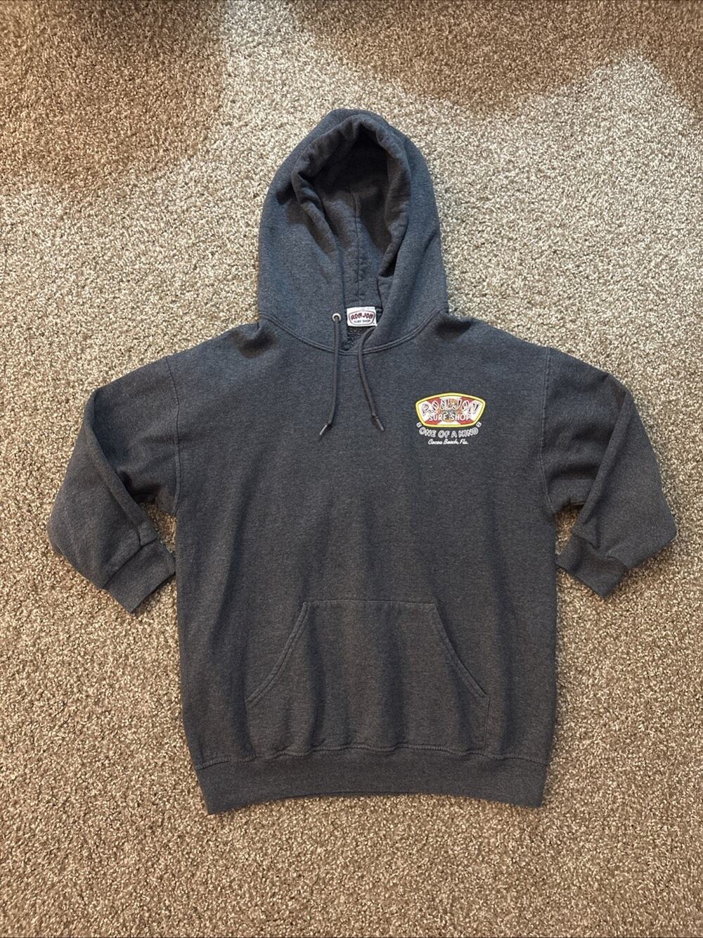 Ron Jon Surf Shop Men’s Hoodie Gray Size Small